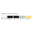 Marabu Window Color Fun & Fancy – Üvegmatrica festék - Kontúrozó- Outline White - 870