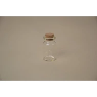 Üvegcse parafa dugóval, 2,2x4 cm 