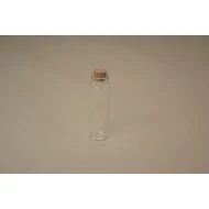 Üvegcse parafa dugóval, 2,2x7,5 cm 