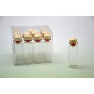 Miniüveg fa dugóval, közepes