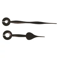 Fém óramutató pár, 65/45 mm, fekete lakkozott