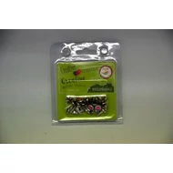 Milton kapocs, vegyes színű strasszos