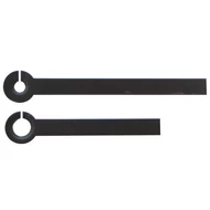 Fém óramutató pár, 35/25 mm egyenes fekete 