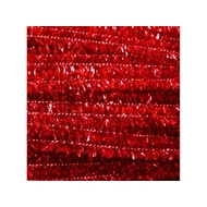 Zsenília drót - 6mm Piros metál 6x300mm - 10db/cs