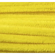 Zsenília drót - 6mm Sárga 6x300mm - 10db/cs