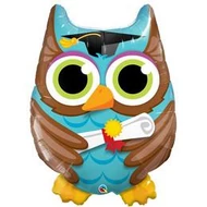 34 inch-es Bagoly - Graduate Owl Ballagási Fólia Lufi