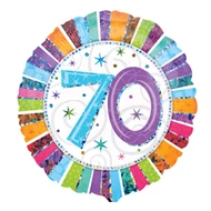 18 inch-es Radiant Birthday 70-es Születésnapi Fólia Lufi