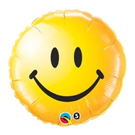 18 inch-es Sárga Mosolygós Arc - Smile Face Yellow Fólia Lufi