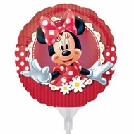 9 inch-es Mad About Minnie - Pöttyös Minnie Egér Fólia Lufi