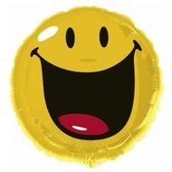 17 inch-es Mosolygós Arc - Smiley Fólia Lufi
