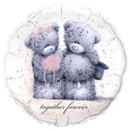 18 inch-es Macik - Tatty Teddy Together Forever Fólia Lufi