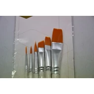 Ecset szett, fehér nyéllel, vegyes fejű