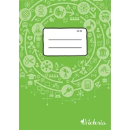 Füzet, tűzött, A5, sima, 32 lap, VICTORIA Circle "20-32"