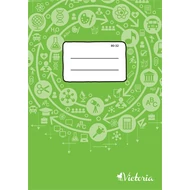 Füzet, tűzött, A4, sima, 32 lap, VICTORIA Circle "80-32"
