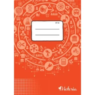 Füzet, tűzött, A4, kockás, 32 lap, VICTORIA Circle "87-32"