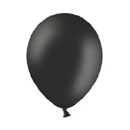 11 inch-es Pastel Black - Fekete Kerek Lufi (10 db/csomag)