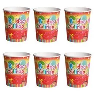 Boldog Szülinapot Színes Parti Pohár - 6 db-os
