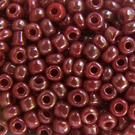 Opak lüszteres bordó kásagyöngy, 2mm