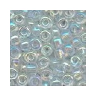 Sivárványos színtelen kásagyöngy, 2mm