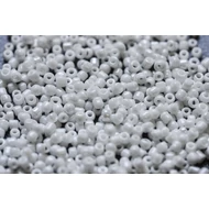 Opak fehér kásagyöngy, 2mm