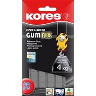 Gyurmaragasztó, 60 kocka/csomag, extra erős, KORES "Power Gumfix"