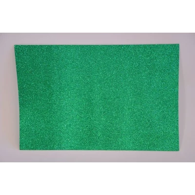Dekorgumi glitteres 20x30 cm, ZÖLD