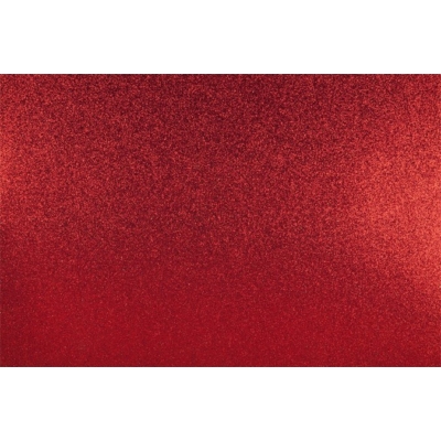 Dekorgumi 40x60 cm, glitteres piros