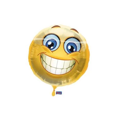 17 inch-es Mosolygós - Smile Emoji Fólia Lufi