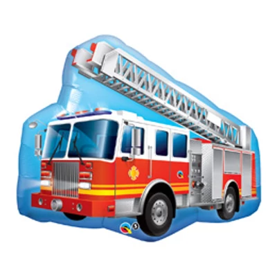 36 inch-es Tűzoltó Teherautós - Red Fire Truck Super Shape Fólia Lufi