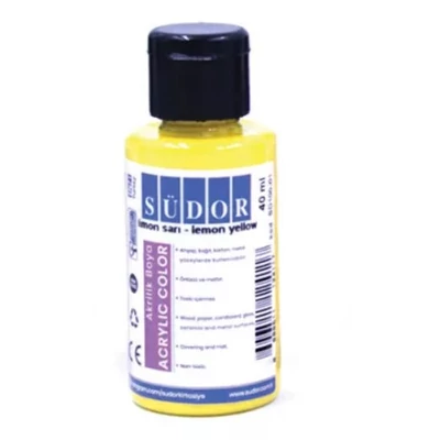 Südor akrilfesték 40ml - citromsárga