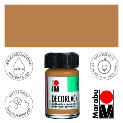 Marabu Decorlack - Fényes akrilfesték 15ml - Sand - 042