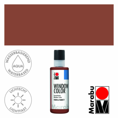 Marabu Window Color Fun & Fancy – Üvegmatrica festék - Medium Brown - 040