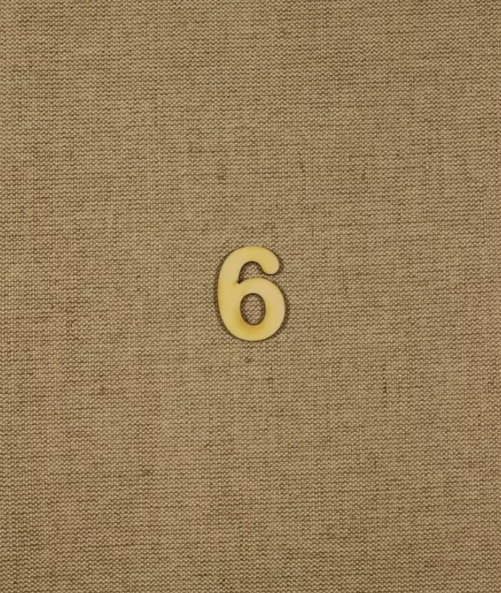 Fabetű, faszám - 6 - 2db/cs, 33x2 mm