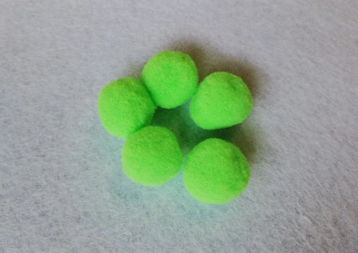 Pompom, 20mm-es világoszöld